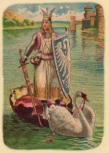 The Knight of the Swan was the legendary ancestor of French crusader Godrey de Bouillon. Source: Wikipedia 