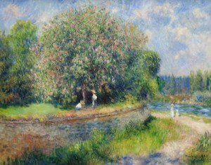 Hardly photographic [Renoir, Chestnut Trees in Bloom (1881) Source: wikimedia commons]